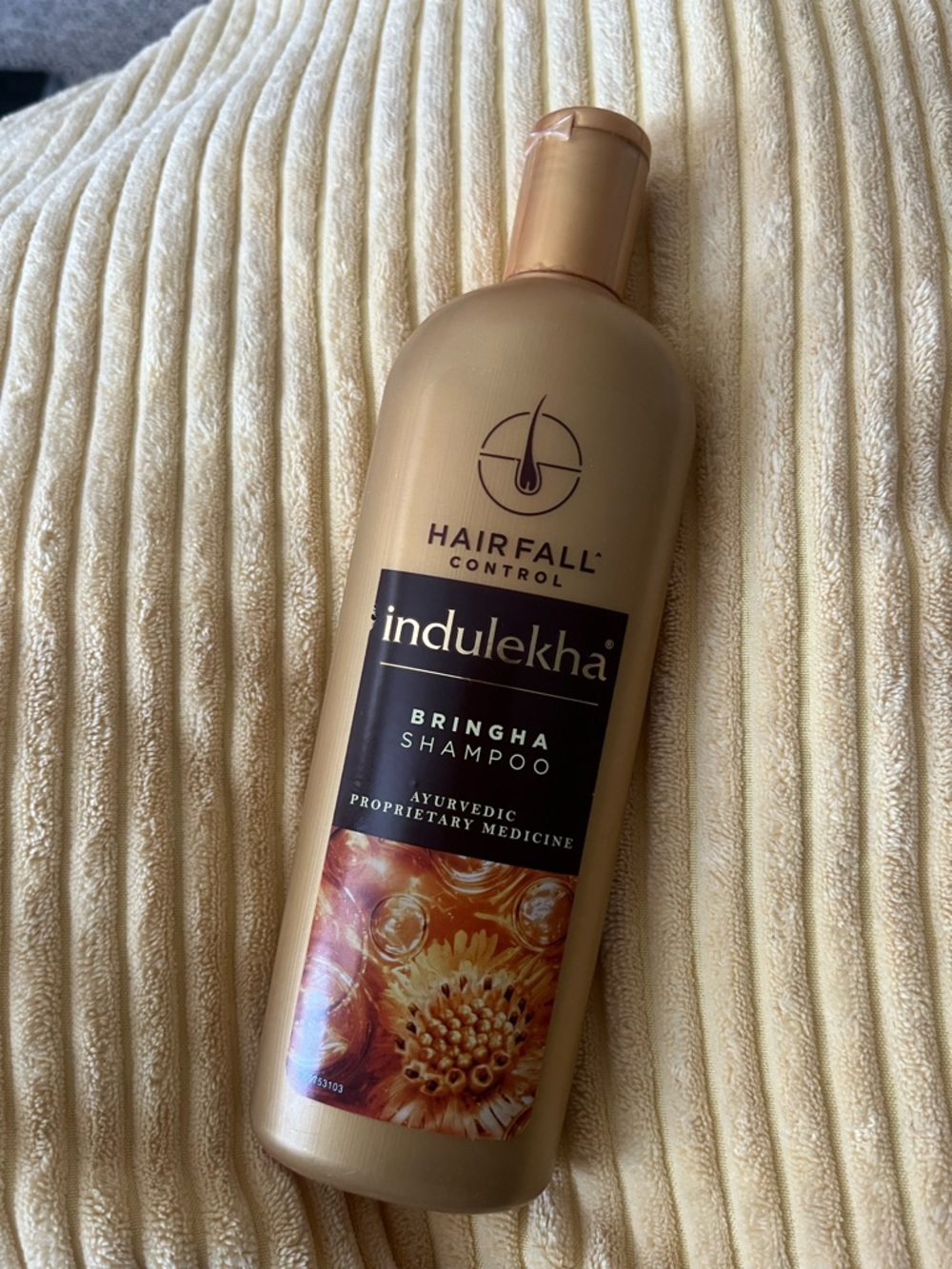 Indulekha Bringha Hairfall Control Shampoo - Gold Bottle